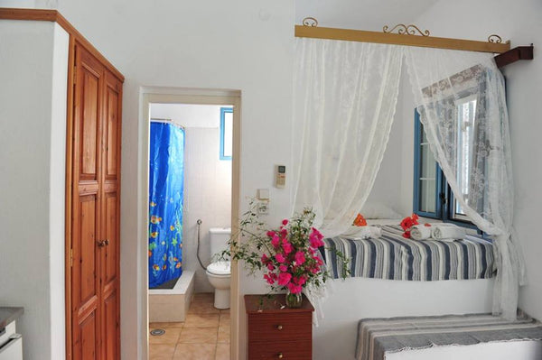 We offer 4 fully equipped studios,10 meters from known around the world Lampi be Greece Studio 1 on the Beach of Lampi, Patmos® (official) Room in aparthotel vacation rental 24957972