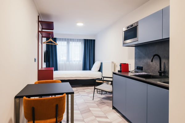 Our single studio with ensuite bathroom and fully equiped kitchen offers all the  Single studio Room in aparthotel vacation rental 53838768