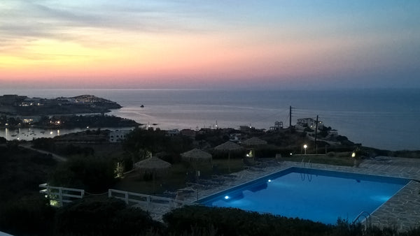 Its an appartment nice decoreted in island style, blue and white,The blue color  Iraklion, Greece BELLEVUE-CRETA APARTMENT IN AGIA PELAGIA-CRETE#10 Room in serviced apartment vacation rental 12970584