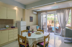 This Apartment has a nice small veranda garden, Two Separate bed rooms, Seating  Rethimnon, Greece Two bedroom Apartment with veranda garden Entire rental unit vacation rental 6539555