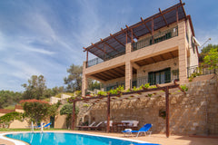 A luxury 3-bedroom holiday villa with unobstructed sea view of the Sfinari bay.  Chania, Greece Sea View Villa with Private Pool in West Crete Entire home vacation rental 18065453