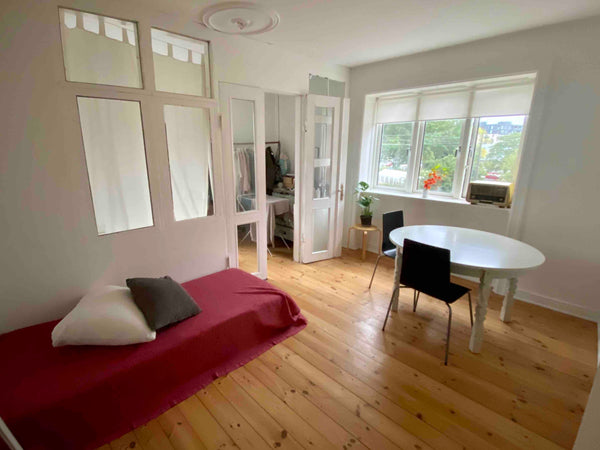 Small bathroom with toilet and shower.  Look at the reviews.<br />Equiped kitche Copenhagen, Denmark Light and cosy beach apartment in Amager Entire rental unit vacation rental 24924566