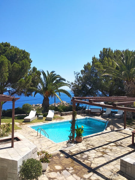 Villa Thigatera is a traditional villa built in a large green area in the pictur Agia Pelagia, Greece Villa Thigatera - Private pool with Sea View Entire villa vacation rental 30302351