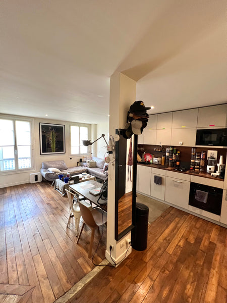 Avec parquet & belle hauteur sous plafond, mon Mini-Loft de 47m2 est fonctionnel Paris, France MINI-LOFT au cœur de PARIS Entire rental unit vacation rental 4062759