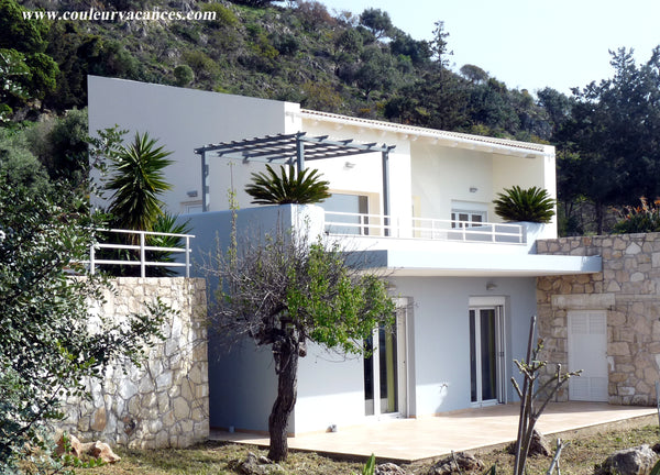 Villa moderne tout confort de 115m2 pour 1 à 6 pers, avec piscine privée (8x4) d Rennes, France Villa Hermes, vue mer, piscine privée Entire villa vacation rental 2341858