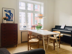 This classic Scandinavian style apartment (two bedroom) is located on a quiet st Copenhagen, Denmark Charming and bright flat in trendy Nørrebro Entire rental unit vacation rental 36801820