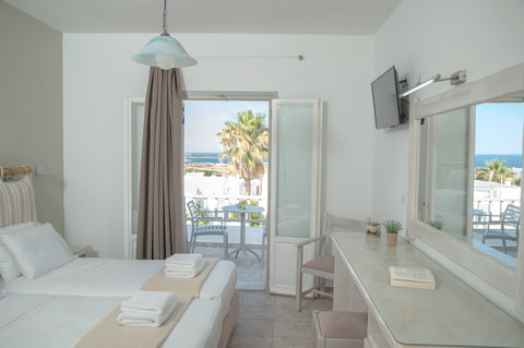 Spacious superior twin rooms (all our rooms may be set as doubles). Each one wit Naousa, Greece Superior pool view room Room in hotel vacation rental 52477960