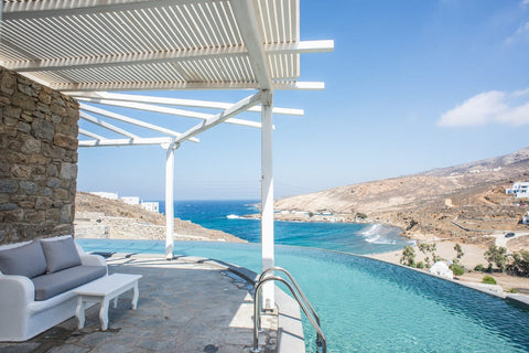 Cosi Villa Mykonos is literally located on the beach of Merchia, on the eastern  Mikonos, Greece Cosi Villa Mykonos with Private Infinity Pool Entire villa vacation rental 544654395075852003