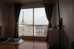 Very quiet street, on the 8th floor overlooking the roofs of Paris and amazing v La Bourboule, France Quiet studio on the left bank & Eiffel Tower view Entire rental unit vacation rental 15460477