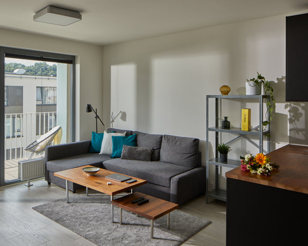 Settle into a newly renovated apartment hosted by professionals from Prague Days Prague, Czechia Minimalist Condo · Free Parking & Balcony Entire serviced apartment vacation rental 50806695