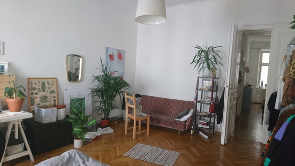 Gemütliches und Vollbepflanztes 23m2 großes, helles Zimmer im 9. Bezirk. <br />D Vienna, Austria Bepflanztes helles Zimmer in Altbauwohnung Private room in rental unit vacation rental 28180446