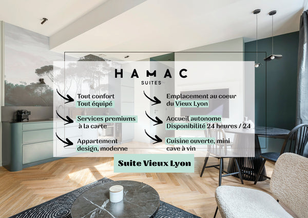 Welcome to this charming apartment in the heart of Old Lyon which will welcome y Lyon, France Hamac Suites - La Suite Vieux-Lyon - 4 people Entire rental unit vacation rental 737354435832374605