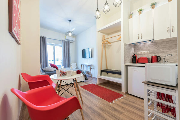 Welcome to our fresh, fully renovated and equipped 25m2 modern studio with a sun Athens, Greece Athenz Downtown Studio Entire rental unit vacation rental 23251015