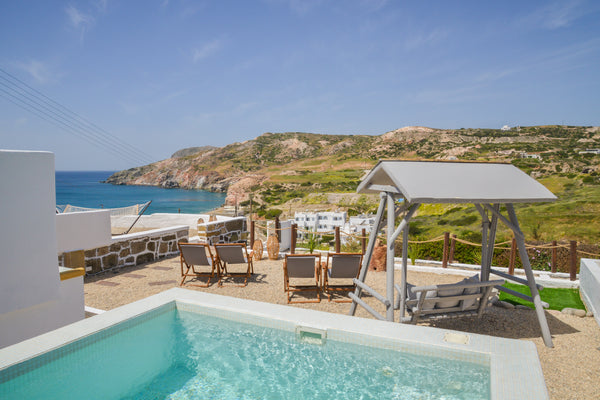 Avgerinos  Deluxe located   in Paliochori beach. It features a sun terrace with  Greece Avgerinos Deluxe Entire serviced apartment vacation rental 43921958