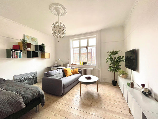 Lovely apartment with a large kitchen, bathroom and large room with double bed,  Copenhagen, Denmark Hyggelig lejlighed på Østerbro Entire condo vacation rental 47879541