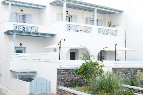 Two detached, two-story houses within a 5 minute walk to Kamari beach, perfect f Athens, Greece Harmonia-Chessboard Villa Cycladic home vacation rental 24930162