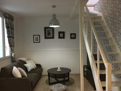This bright & sunny 45 sq. m., 2 floor loft style house is cozy, chic & located  Paris, France Small House in Belleville Entire loft vacation rental 6443583