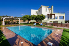 Dimokratia Villa is built with luxurious modern style and is located in a green  Kolymvari, Greece Villa Dimokratia - Private Pool, Sea View, Next to Entire villa vacation rental 13337860