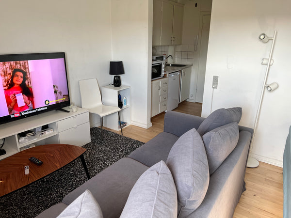 Take a break and unwind at this peaceful place with just minutes away from centr Copenhagen, Denmark Lovely 1 room with parking. Has kitchen, tv, sofa Entire condo vacation rental 700028484981050541