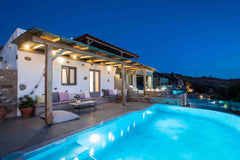 Mykonos Village, as it is located on a hill, offers panoramic views and is an ex Greece Deluxe 2 Bedroom Apartment & Private Outdoor Pool Cycladic home vacation rental 25288890