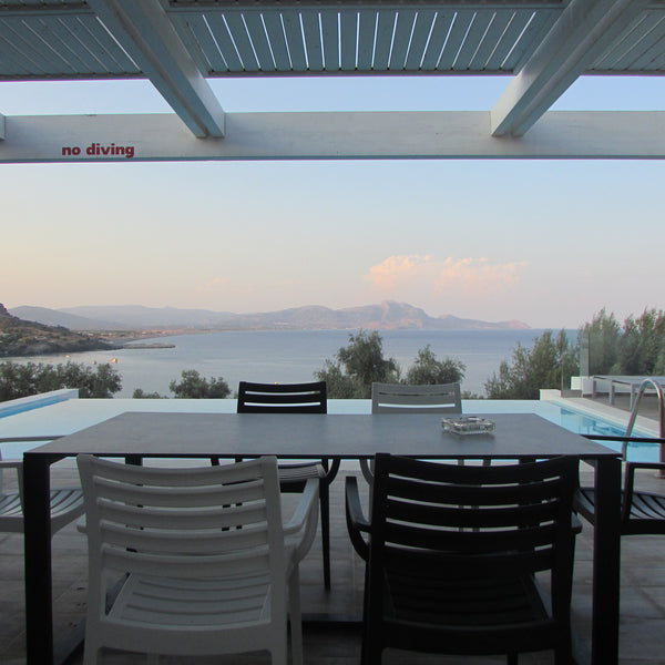 Overlooking the beautiful Vlicha Bay and Aegean Sea, the villa enjoys an elevate Rhodes, Greece Wonderful Villa Sunset 2 by the sea Entire villa vacation rental 12902973