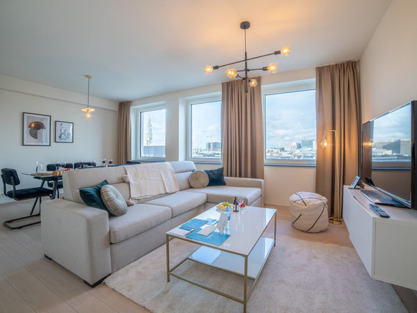 This beautiful two-bedroom apartment is full of light and the many windows are o Brussels, Belgium Sweet Inn | Spacious  2BR  Apt. near the Royal Park Entire rental unit vacation rental 40414726