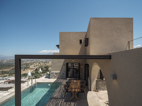 A luxurious retreat, blending into the dramatic sea view landscape, this is a se Greece Askianos Luxury Villa II, a Divine Sanctuary Cycladic home vacation rental 51246151