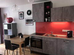 The apartment is located in a newly constructed (est. 2019) building. The highli Vienna, Austria Red Flower Apartment with Pool -  5 min to Lake Entire rental unit vacation rental 37271943
