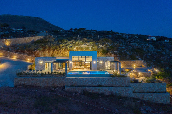 Set high on a unique location, where the natural beauty of Crete meets the endle Chania, Greece Luxurious Villa, free heated pool, secret beach Entire villa vacation rental 39962619