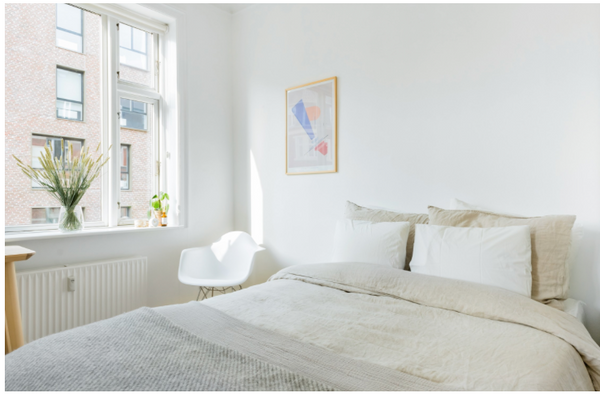 Welcome to our light and airy bedroom in the heart of Nordvest. The apartment is Copenhagen, Denmark Light filled 'Hygge' room Private room in rental unit vacation rental 33400354