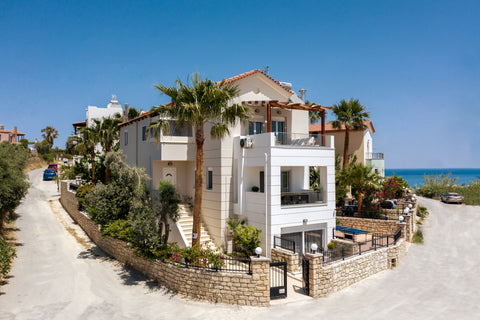 Blue Villa is a beautiful three-story villa in Sfakaki, Rethymno , near the beau Crete, Greece Blue Villa Entire villa vacation rental 567020476633516331