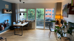 This place is great for visiting Copenhagen during the summer. The appliances at Køge, Denmark Spacious 1-bedroom condo with big balcony & BBQ Entire condo vacation rental 18991805