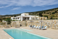 Capacity 7 persons<br />Surroundings – 8.000 m2<br />Main House – 130 m2<br />Gu  Panoramic Vineyard Villa -- Paros Cycladic home vacation rental 50581863