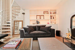 This quite duplex is located on the first floor (second on USA) of the old parti Paris, France Loft QUARTIER LATIN Notre Dame Well Located Entire loft vacation rental 20869769