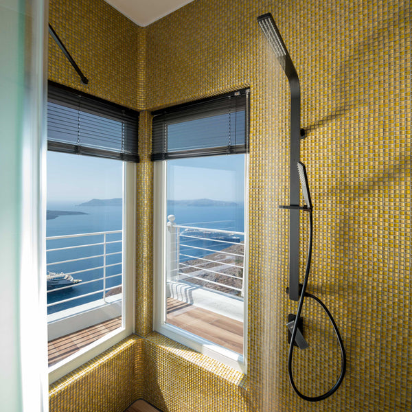 consists of an open plan bedroom with a king size bed and a spacious bathroom wi Thera, Greece Nefeles Honeymoon Villa Room in boutique hotel vacation rental 42926001