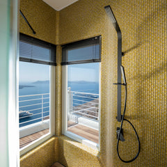 consists of an open plan bedroom with a king size bed and a spacious bathroom wi Thera, Greece Nefeles Honeymoon Villa Room in boutique hotel vacation rental 42926001