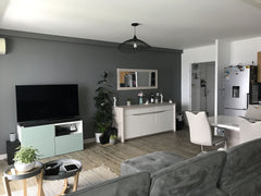 Chambre privée avec un lit double dans un appartement de 70m2 avec une terrasse  Lyon, France Chambre calme privée et climatisée. Prox métro B Private room in rental unit vacation rental 36220611