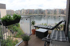 The apartment is located in the hot and elegant neighbourhood "Nordhavn" in Cope Copenhagen, Denmark Stylish apartment with sea view and large balcony Entire rental unit vacation rental 43484521