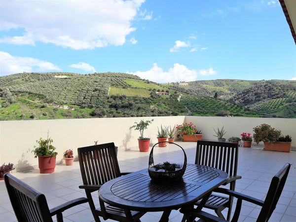 In a 13km distance from the center of Heraklion and 1km from the nearest village  Sunny country house with amazing garden and view!! Entire cottage vacation rental 24096271