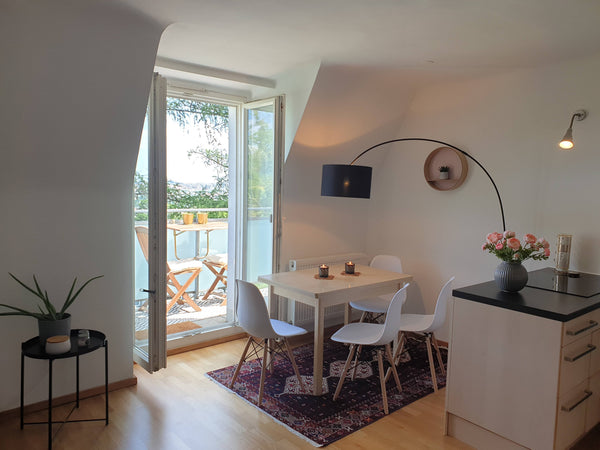 The apartment is bright and very quiet in a beautiful recreational area, yet wit Vienna, Austria SPECTACULAR VIEWS, COZY APARTMENT Entire condo vacation rental 50389214