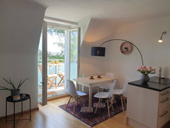 The apartment is bright and very quiet in a beautiful recreational area, yet wit Vienna, Austria SPECTACULAR VIEWS, COZY APARTMENT Entire condo vacation rental 50389214