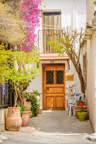 BEAUTIFUL PRIVATE ROOF TERRACE FOR RELAXING & DINNING PLANTED OUT WITH MANY NATI Kritsa, Greece Christina's House - Home From Home In Crete Cycladic home vacation rental 12916096