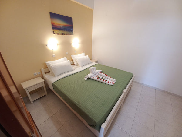 Located in Agia Marina, only 250 meters from the sandy beach, Litinas Apartment  Chania, Greece Litinas Aprt with balcony in front of the pool Entire rental unit vacation rental 33601910