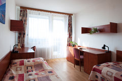 The apartment is located in hall of residence University of Economics Prague and  Four persons apartment with balcony Entire serviced apartment vacation rental 35021632
