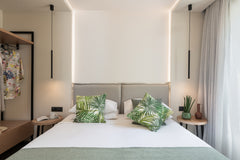 Modern design and earthy tones exude sophisticated elegance in the 36 sq.m. Supe Greece SUPERIOR ONE BEDROOM   APT MOSSA WELL BEING HOTEL Private room in serviced apartment vacation rental 44346567