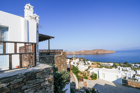 A beautiful  and modern 3 level stone house with traditional Cycladic architectu  Harmony house  with spectacular  sea view, serifos Cycladic home vacation rental 29352716