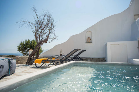 Casa Elina is a comfortably structured and designed 3-bedroom maisonette over 3  Naousa, Greece Paros Isterni Home Casa Elina with private Jacuzzi Cycladic home vacation rental 49137280