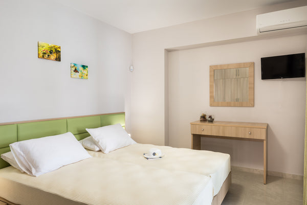 At a few meters of distance from the sandy beach of Maleme, our beautiful flat,  Chania, Greece Bright, Modern Flat next to Beach & near Platanias Entire rental unit vacation rental 24687642