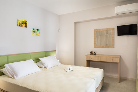 At a few meters of distance from the sandy beach of Maleme, our beautiful flat,  Chania, Greece Bright, Modern Flat next to Beach & near Platanias Entire rental unit vacation rental 24687642