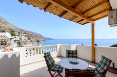 Modern and spacious, laid out in three levels, our house is the ideal summer acc Chania, Greece Spectacular sea view, 2 min walk to the beach Entire home vacation rental 10787610